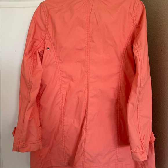 GAP water-resistant, coral button-up coat, size S - Picture 5 of 6